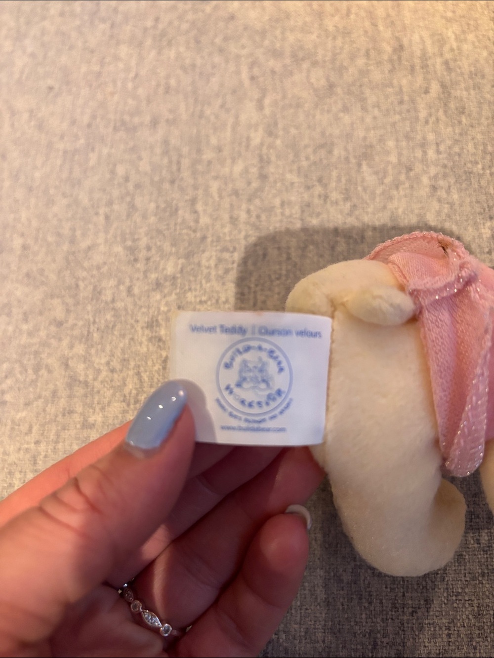 Build-A-Bear mini Velvet Teddy - Picture 2 of 4